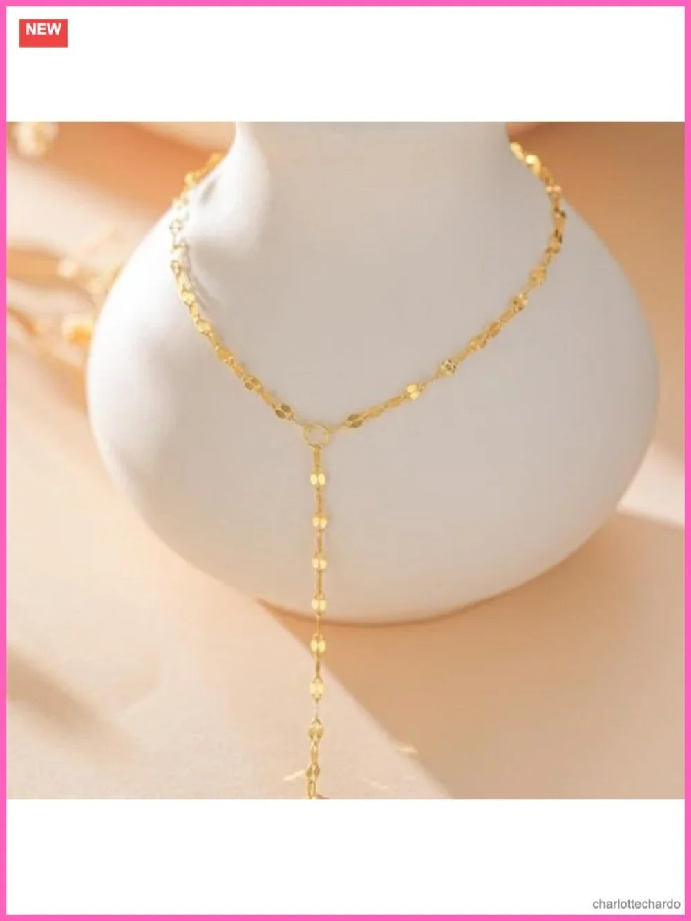 14k Gold Plated Hand Chain Bracelet with Cubic Zircon Link Cuff